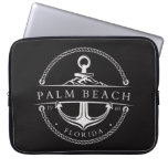 Nautical Anchor Palm Beach Florida 1960 Laptop Sleeve