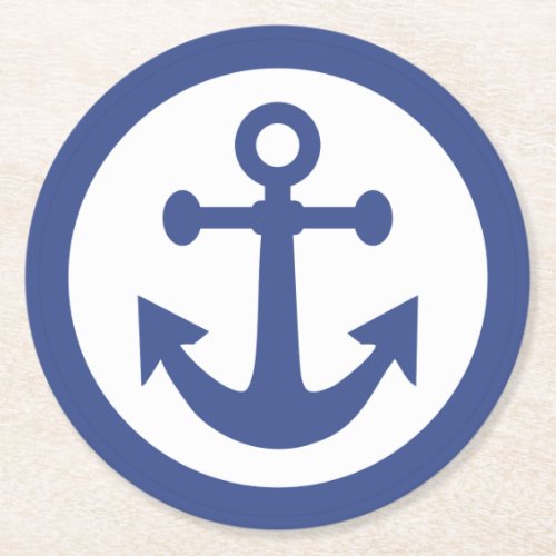 Nautical Anchor paper coasters