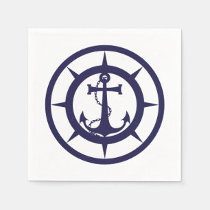Nautical Anchor Paper Napkins