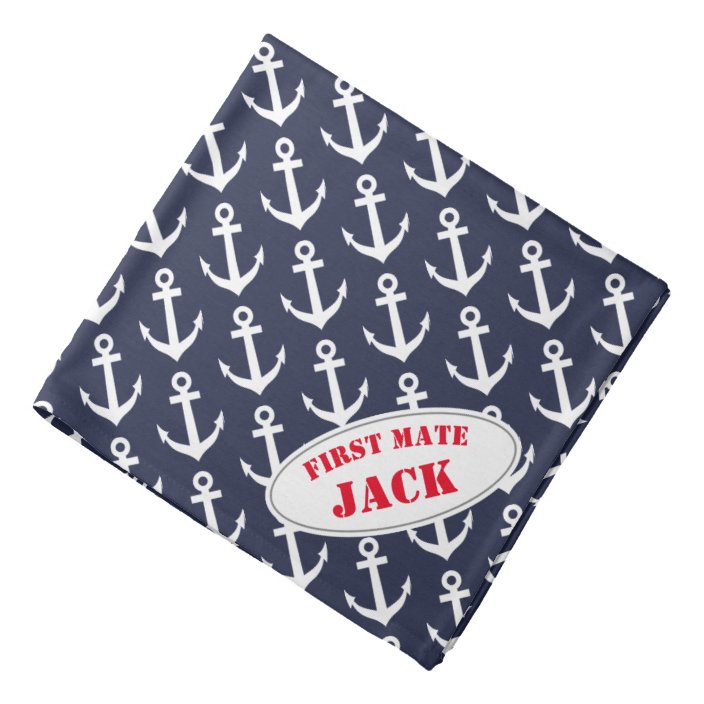 anchor dog bandana