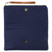 Nautical Anchor Pattern Monogram Clutch (Inside Open)