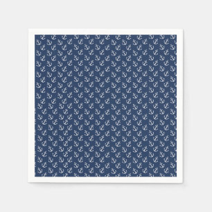 Nautical Anchor Pattern Napkins