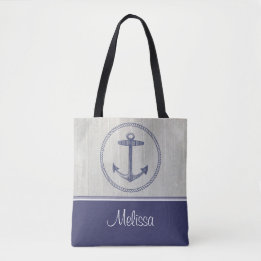 Nautical Anchor | Personalized Tote Bag