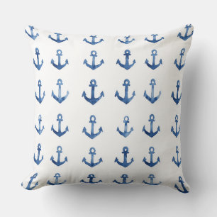 Nautical Anchor Pillow   Coastal Throw Pillows
