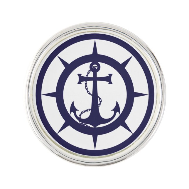 Nautical Anchor Pin (Front)