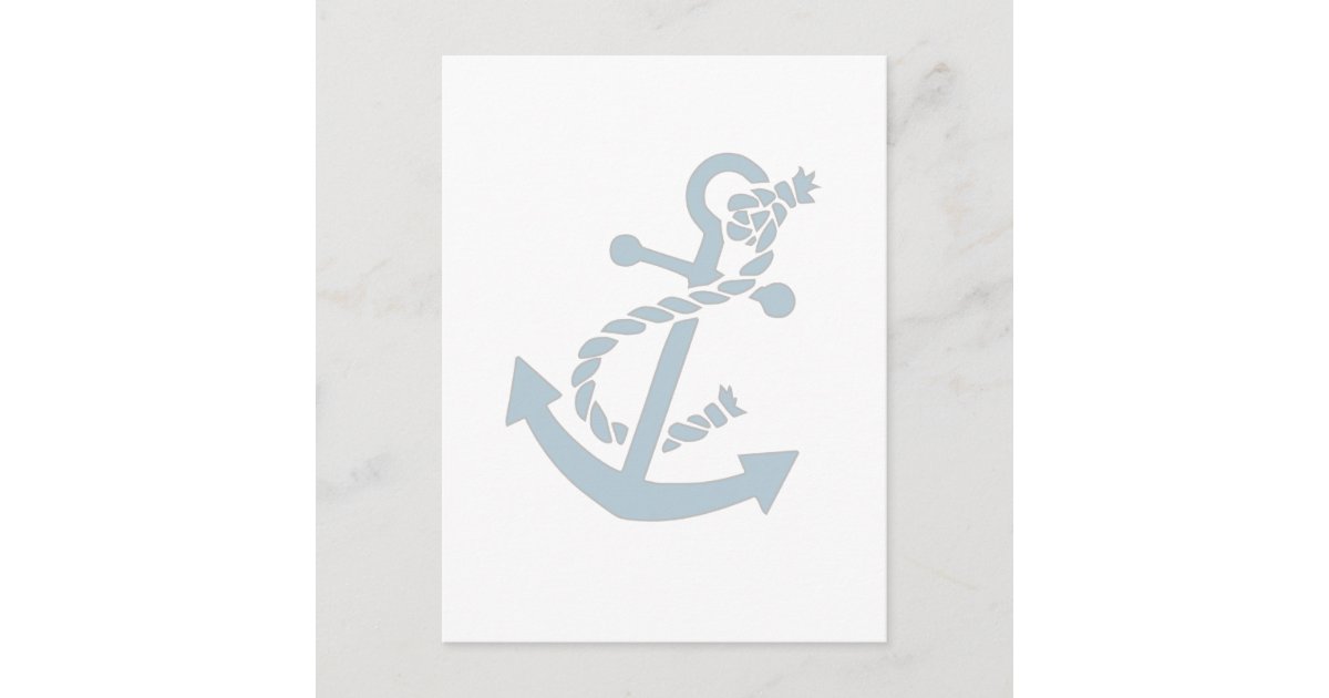 Nautical Anchor Postcard Zazzle