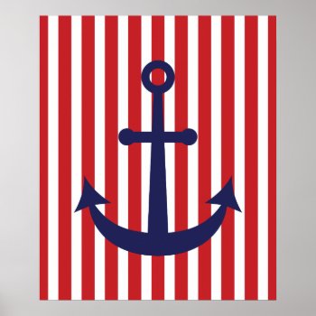 Nautical Anchor Poster by cranberrydesign at Zazzle