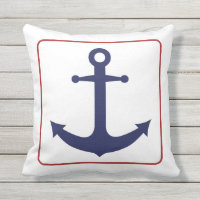 Nautical Anchor - Red White and Blue