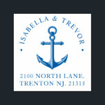 Nautical Anchor | Return Address Self-inking Stamp<br><div class="desc">A custom ink stamp made to fit your future nautical themed wedding.</div>