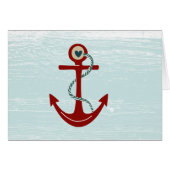 Nautical Anchor Rope All Occasion Card (Front Horizontal)