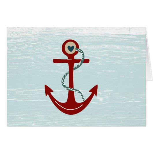 Nautical Anchor Rope All Occasion Card (Front Horizontal)