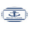 Nautical Anchor Rope Striped Boat Name