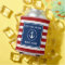 Nautical Anchor Rope Striped Boat Name Welcome RWB