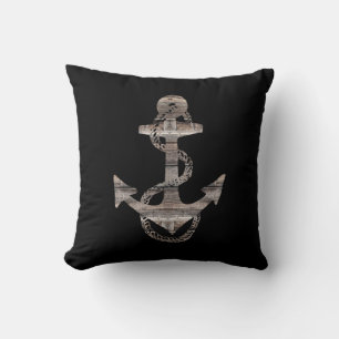 nautical ANCHOR + ROPE Throw Pillow
