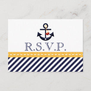 Nautical Anchor RSVP Response Cards