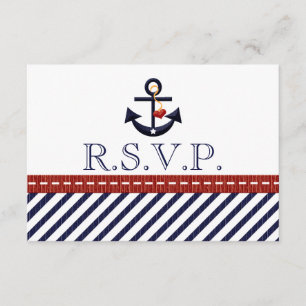 Nautical Anchor RSVP Response Cards
