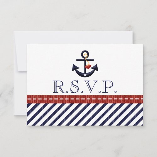Nautical Anchor RSVP Response Cards