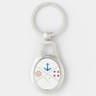 Nautical Anchor Sail Sailing Boat Ore Key Chain