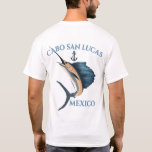 Nautical Anchor Sailfish Cabo San Lucas T-shirt at Zazzle