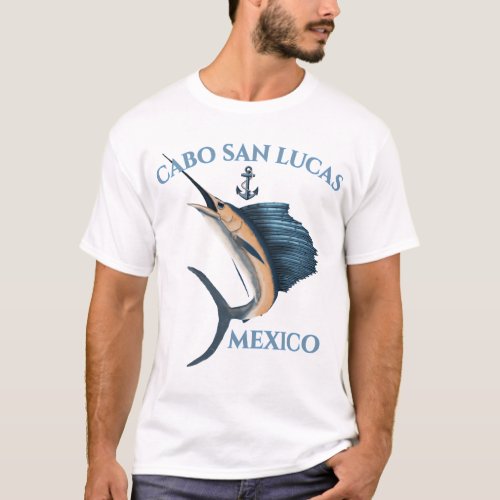 Nautical Anchor Sailfish Cabo San Lucas T_Shirt