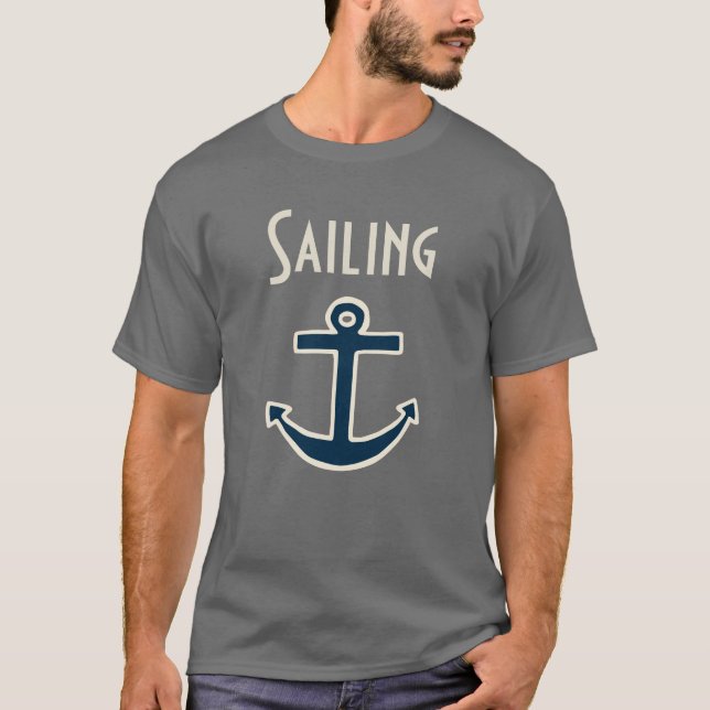 Nautical Anchor Sailing T-Shirt (Front)
