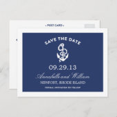 NAUTICAL ANCHOR | SAVE THE DATE POST CARD (Front/Back)