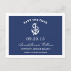 NAUTICAL ANCHOR | SAVE THE DATE POST CARD