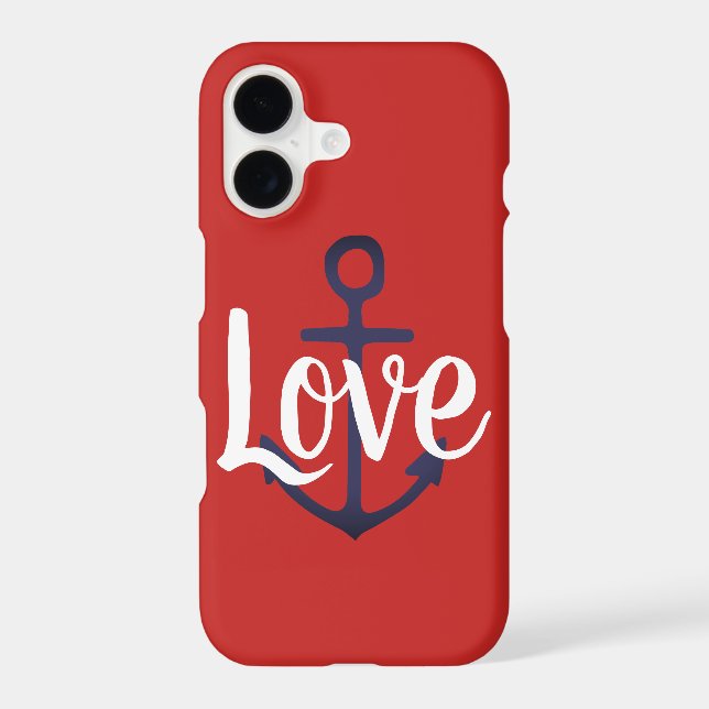 nautical ANCHOR + script LOVE | Iphone Case (Back)