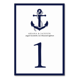 Nautical Anchor Table Card