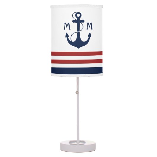Nautical Anchor Table Lamp (Front)