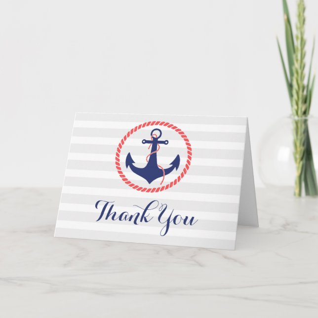 Nautical Anchor Thank You (Front)