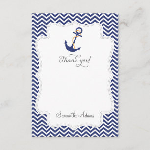 Nautical Anchor Thank You Card