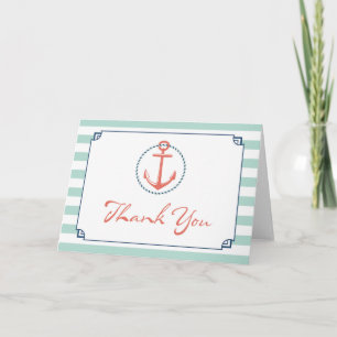 Nautical Anchor Thank You Card