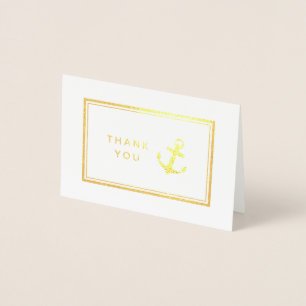 Nautical Anchor Thank You Foil Card