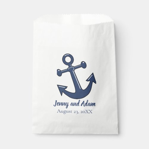 Nautical Anchor Theme Favor Treat Bags