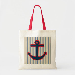 Nautical Anchor Tote Bag