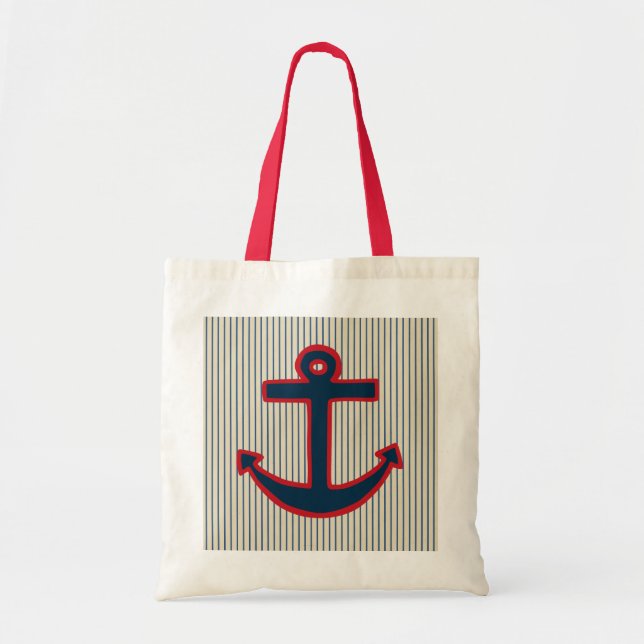 Nautical Anchor Tote Bag (Front)