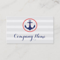 Nautical Anchor Travel Business Cards