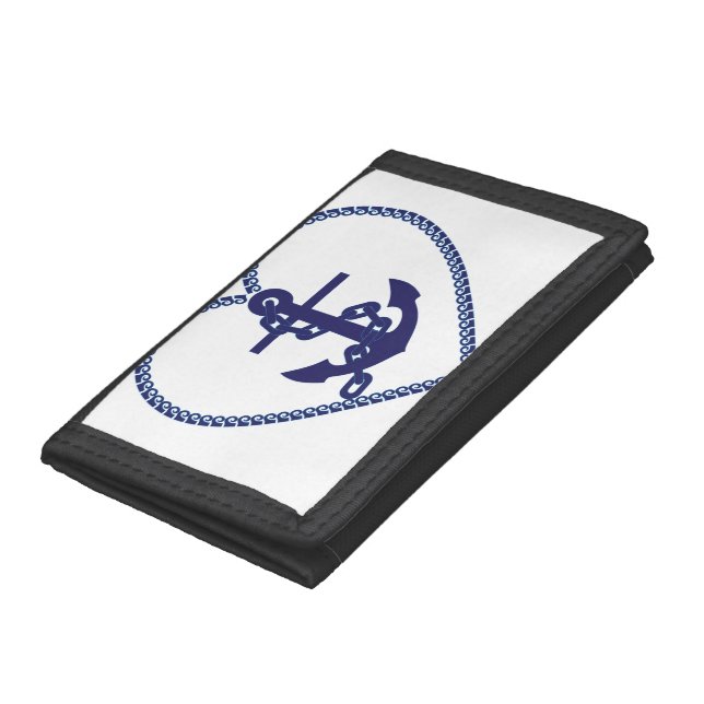 Nautical anchor trifold wallet (Bottom)