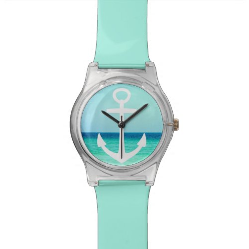 Nautical Anchor Turquoise Ocean Watch