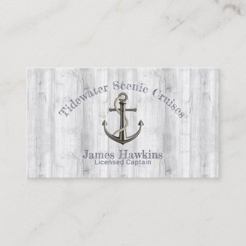 Nautical Anchor wRope Business Card