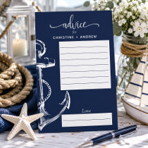 Nautical Anchor Wedding Advise Navy