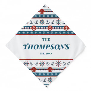 Nautical Anchor Wedding Anniversary Gift Idea  Bandana