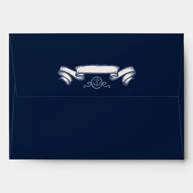 Nautical Anchor, Wedding Envelope (Back (Top Flap))