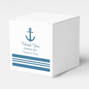 Nautical Anchor Wedding Favor Boxes