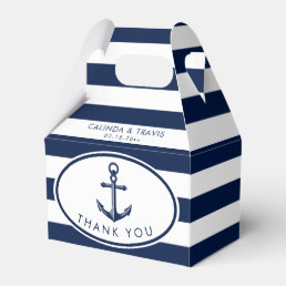 Nautical Anchor Wedding Favor Boxes