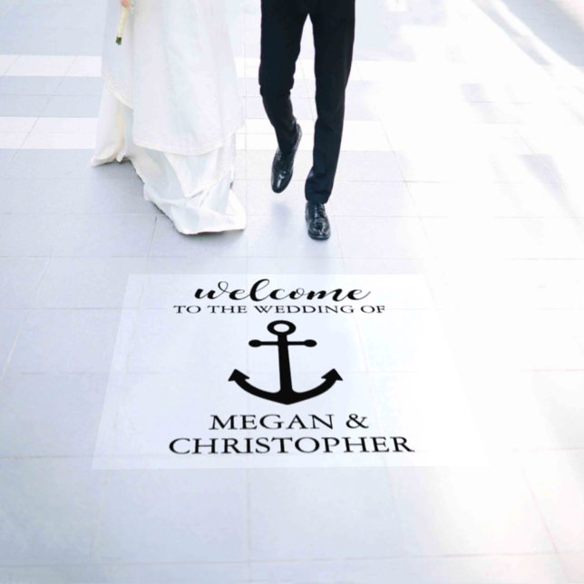 Nautical Anchor Wedding  Floor Decals (Wedding)