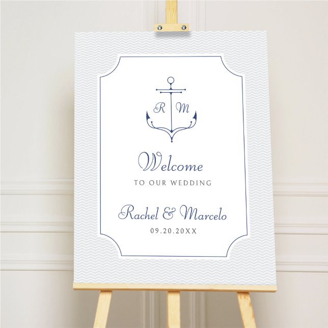 Nautical Anchor Wedding Foam Board (Creator Uploaded)