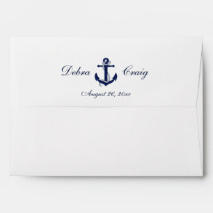 Nautical Anchor - Wedding Invitation Envelope A7