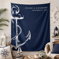 Nautical Anchor Wedding Tapestry
